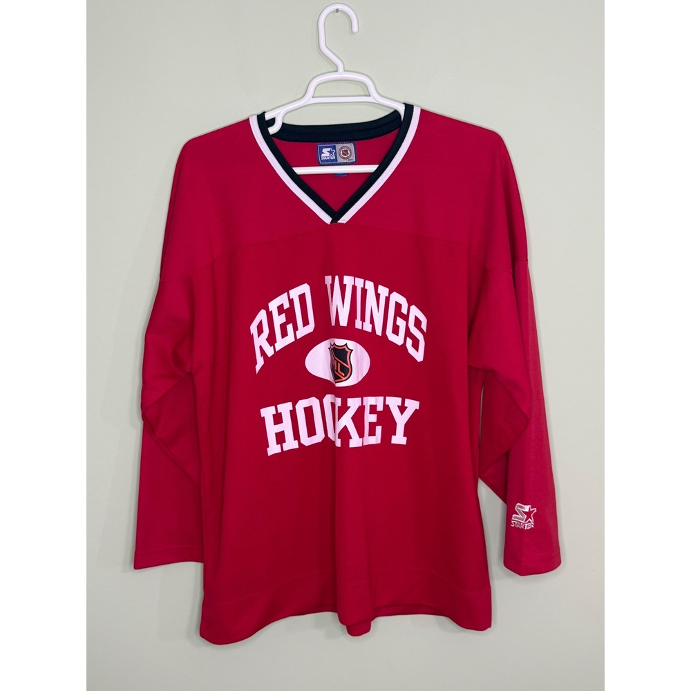Vintage Starter Detroit Red Wings NHL Hockey Jersey Men XL 90s streetwear y2k